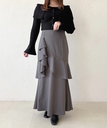 マーメイドスカート」に該当するスカート（ティアード）ファッション