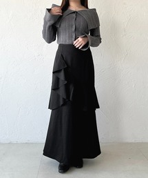 マーメイドスカート」に該当するスカート（ティアード）ファッション