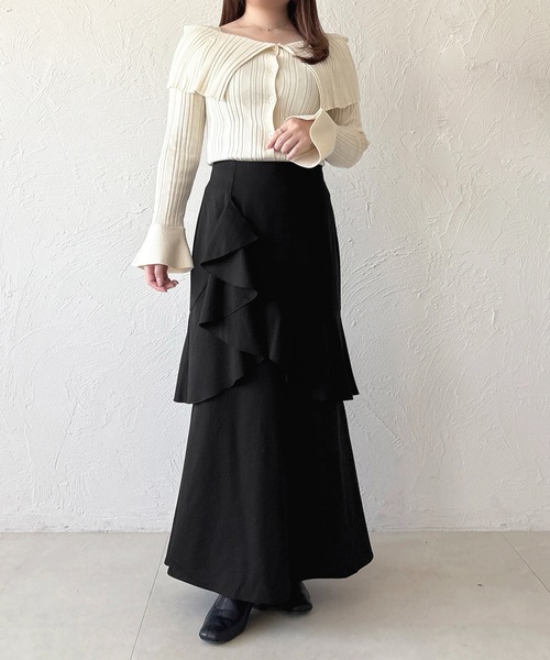 apres jour（アプレジュール）の「アシメティアードフリルマーメイドスカート（スカート・レディース・ブラック/その他/ブラック系その他/グレー・X-LARGE/フリー）」の11枚目の写真