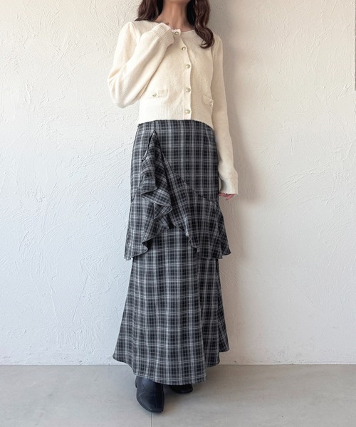 apres jour(アプレジュール)の「アシメティアードフリルマーメイドスカート(スカート・レディース・ブラック/その他/ブラック系その他/グレー・X-LARGE/フリー)」の12枚目の写真