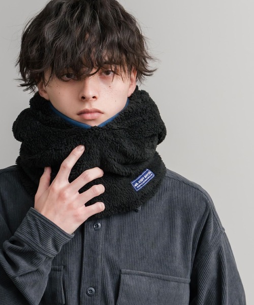 KRIFF MAYER（クリフメイヤー）の「KRIFF MAYER クリフメイヤー 3WAYパイピングボアバラクラバ J2521900（ネックウォーマー/スヌード・メンズ・グレー/ブラック/ベージュ/ネイビー・L/M）」の6枚目の写真