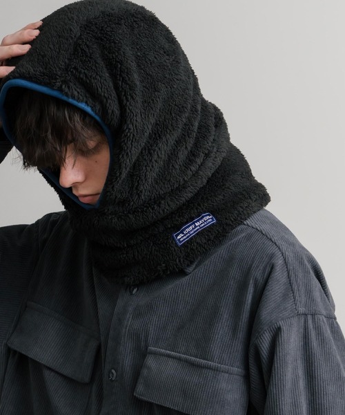 KRIFF MAYER（クリフメイヤー）の「KRIFF MAYER クリフメイヤー 3WAYパイピングボアバラクラバ J2521900（ネックウォーマー/スヌード・メンズ・グレー/ブラック/ベージュ/ネイビー・L/M）」の8枚目の写真