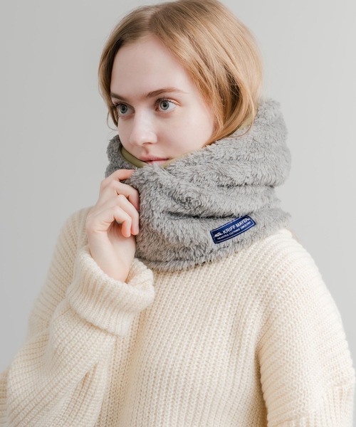 KRIFF MAYER（クリフメイヤー）の「KRIFF MAYER クリフメイヤー 3WAYパイピングボアバラクラバ J2521900（ネックウォーマー/スヌード・メンズ・グレー/ブラック/ベージュ/ネイビー・L/M）」の14枚目の写真