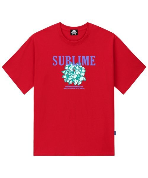 TRIPSHION(トリップション)の「サーリムフラワーグラフィックTシャツ - レッド(Tシャツ/カットソー・メンズ・その他・LARGE/MEDIUM/X-LARGE)」の1枚目の写真