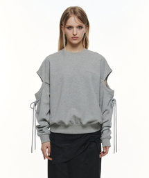THREE TO EIGHTY（スリートゥエイティー）の「CUT OUT SWEATSHIRT (M.GREY)（スウェット）」