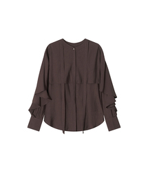 Nadi Cape Blouse _ Brown
