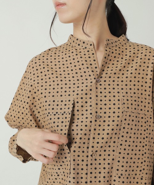 ZUCCa（ズッカ）の「DOT SQUARE PRINT / ワンピース（ワンピース・レディース・ブラック・M size）」の3枚目の写真