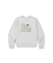 [Mmlg] BIG FRIENDS SWEAT (ASH GREY)