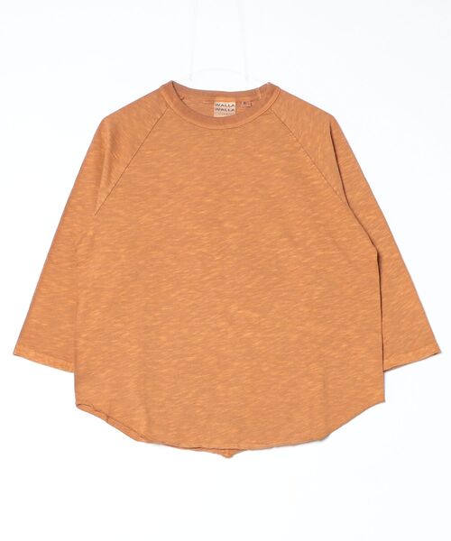 WALLA WALLA SPORT（ワラワラスポーツ）の「US MADE PIGMENT SLUB 3/4 TEE（Tシャツ/カットソー・メンズ・パープル/グリーン/レッド/ブラウン/ブラック・LARGE/X-LARGE/MEDIUM）」の2枚目の写真