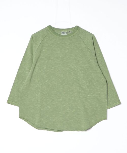 WALLA WALLA SPORT（ワラワラスポーツ）の「US MADE PIGMENT SLUB 3/4 TEE（Tシャツ/カットソー・メンズ・パープル/グリーン/レッド/ブラウン/ブラック・LARGE/X-LARGE/MEDIUM）」の3枚目の写真