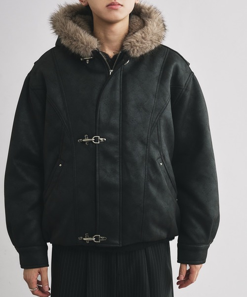 ファーフーディーファイヤーマンブルゾン（ブルゾン）｜selle glant