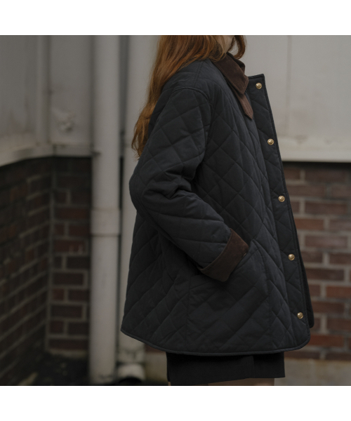 KNOWNBETTER（ノウンベター）の「3onz warm quilting jumper_[2color]（ダウンジャケット/コート・レディース・ネイビー/Beige・FREE）」の3枚目の写真