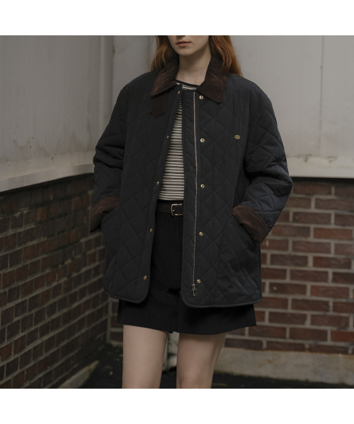 KNOWNBETTER（ノウンベター）の「3onz warm quilting jumper_[2color]（ダウンジャケット/コート・レディース・ネイビー/Beige・FREE）」の4枚目の写真