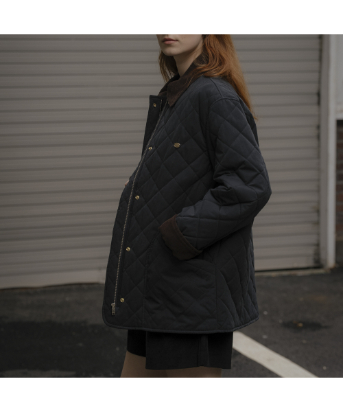 KNOWNBETTER（ノウンベター）の「3onz warm quilting jumper_[2color]（ダウンジャケット/コート・レディース・ネイビー/Beige・FREE）」の5枚目の写真