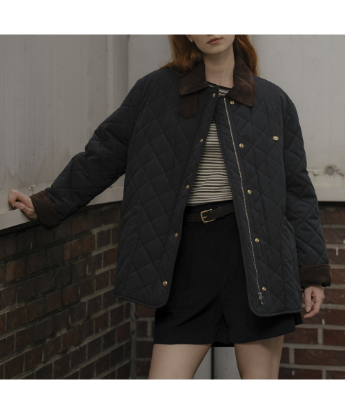 KNOWNBETTER（ノウンベター）の「3onz warm quilting jumper_[2color]（ダウンジャケット/コート・レディース・ネイビー/Beige・FREE）」の6枚目の写真