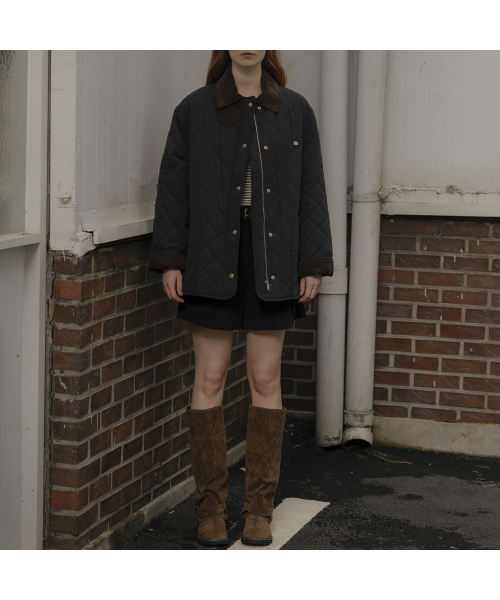 KNOWNBETTER（ノウンベター）の「3onz warm quilting jumper_[2color]（ダウンジャケット/コート・レディース・ネイビー/Beige・FREE）」の7枚目の写真