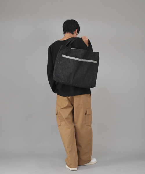 SAINTCREW(セントクルー)の「メガビッグサイズペンタゴンエコバッグ MBE-141 デニムブラック BKS(エコバッグ/サブバッグ・メンズ・その他・フリー)」の9枚目の写真