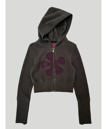 STILLLETHARDY（スティルレッサーディ）の「RIBBED FLOWER CROP HOODIE（パーカー）」