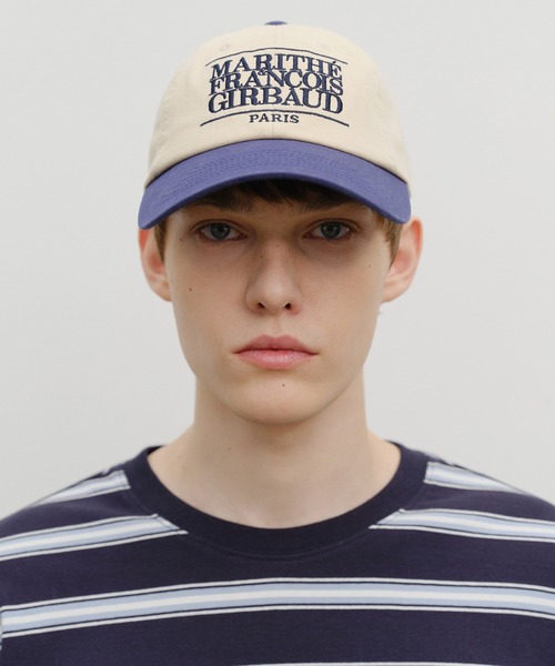 MARITHE + FRANCOIS GIRBAUD（マリテフランソワジルボー）の「CLASSIC LOGO 6PANEL COLOR BLOCK CAP（キャップ・レディース・ダークブラウン/Navy/ブラウン・フリー）」の4枚目の写真