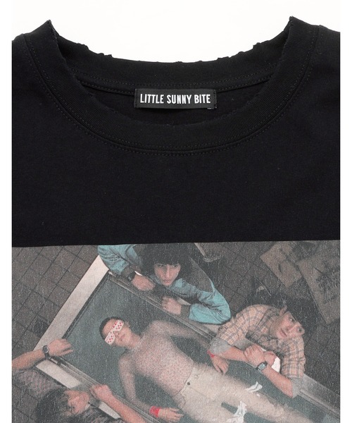 Little sunny bite(リトルサニーバイト)の「《Little sunny bite》stranger things x little sunny bite photo big tee(Tシャツ/カットソー・レディース・ブラック/ホワイト・SMALL/MEDIUM)」の18枚目の写真