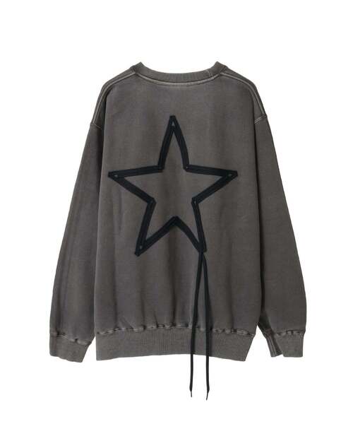 CONVERSE TOKYO（コンバーストウキョウ）の「PIGMENT DYE SPINDLE STAR★ SWEAT（スウェット・レディース・ネイビー/ブラック/ベージュ・SMALL/MEDIUM）」の5枚目の写真