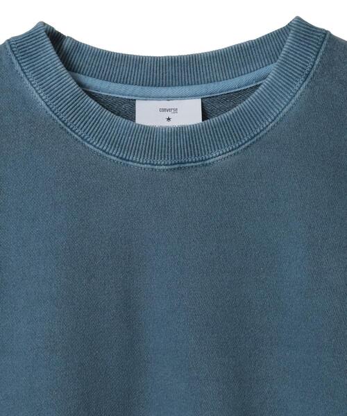 CONVERSE TOKYO（コンバーストウキョウ）の「PIGMENT DYE SPINDLE STAR★ SWEAT（スウェット・レディース・ネイビー/ブラック/ベージュ・SMALL/MEDIUM）」の10枚目の写真