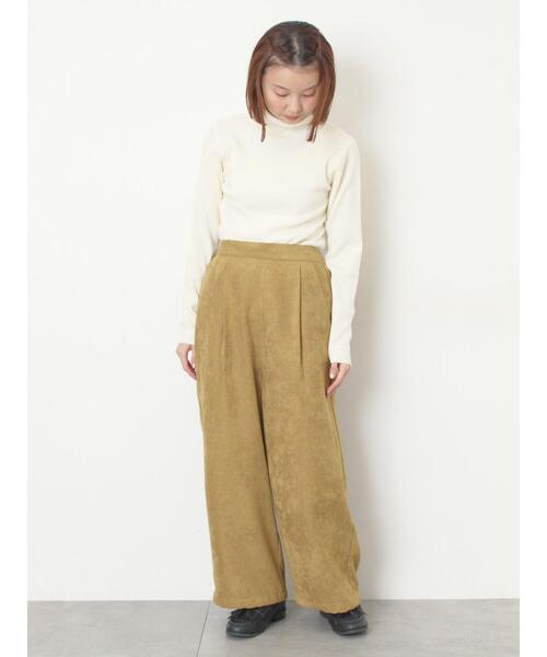 Samansa Mos2（サマンサ モスモス）の「【M/Lサイズ】裾絞りタック