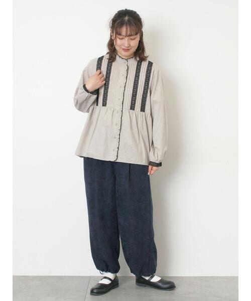 セール】【M/Lサイズ】裾絞りタックパンツ（その他パンツ）｜Samansa