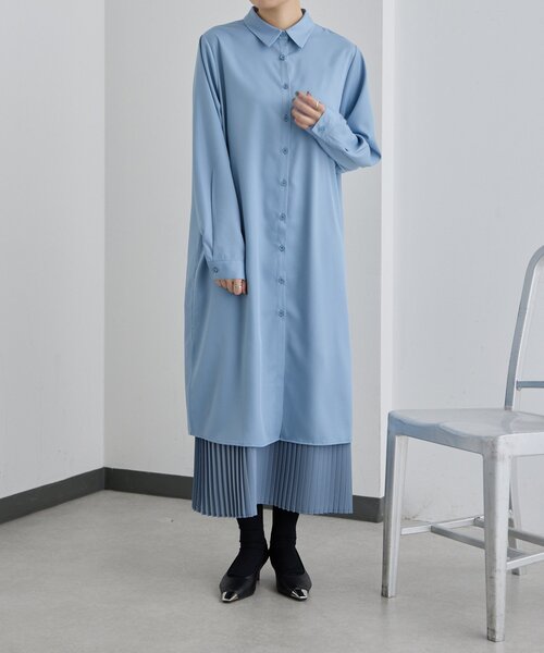 ear PAPILLONNER（イアパピヨネ）の「キャミセットワンピース【SUM1 STYLE】（ワンピース・レディース・ブラック/ブルー系その他/キャメル・FREE）」の3枚目の写真