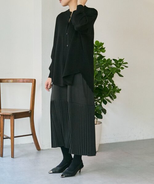 ear PAPILLONNER（イアパピヨネ）の「キャミセットワンピース【SUM1 STYLE】（ワンピース・レディース・ブラック/ブルー系その他/キャメル・FREE）」の10枚目の写真