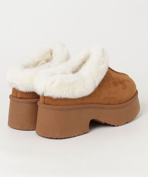 Dedes（デデス）の「Dedes 厚底スリッポンムートンシューズ(6420)（ブーツ・レディース・ブラック/ベージュ/ブラウン・35/37/39/41/43/45）」の7枚目の写真