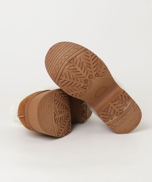 Dedes（デデス）の「Dedes 厚底スリッポンムートンシューズ(6420)（ブーツ・レディース・ブラック/ベージュ/ブラウン・35/37/39/41/43/45）」の8枚目の写真