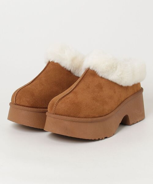 Dedes（デデス）の「Dedes 厚底スリッポンムートンシューズ(6420)（ブーツ・レディース・ブラック/ベージュ/ブラウン・35/37/39/41/43/45）」の5枚目の写真