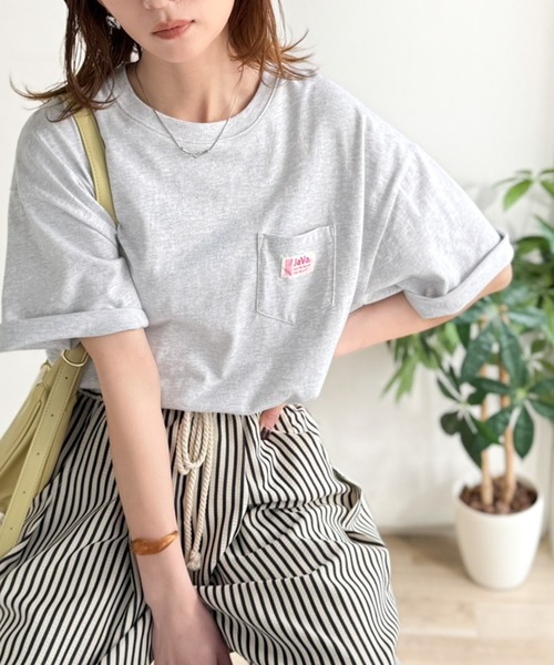 Java(ジャバ)の「《JaVaジャバコラボ》アニマルサガラ刺繍ワッペン付き 綿100%半袖Tシャツ(Tシャツ/カットソー・メンズ・杢グレー/チャコールグレー/ベージュ・SMALL/MEDIUM/LARGE)」の22枚目の写真