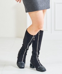 MISCH MASCH | 2025秋冬新作 一部店舗限定 フロントジップロングブーツ(ブーツ)