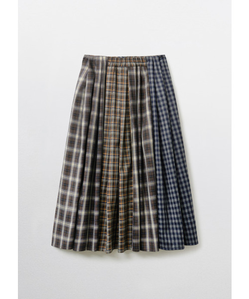 PEEVES PEEVES(フィブス フィブス)の「Mix Check Maxi Skirt / Navy(スカート・レディース・その他・OS)」の5枚目の写真