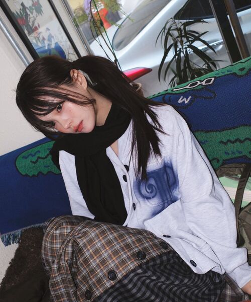 PEEVES PEEVES(フィブス フィブス)の「Mix Check Maxi Skirt / Navy(スカート・レディース・その他・OS)」の8枚目の写真