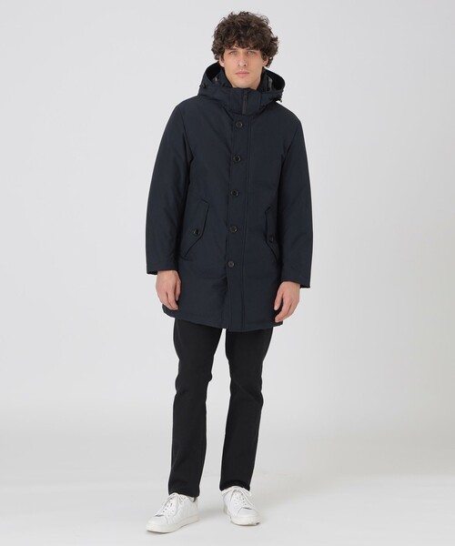 BLACK LABEL CRESTBRIDGE（ブラックレーベル・クレストブリッジ）の「ウェザークロスロングダウン（ダウンジャケット/コート・メンズ・ネイビー/ブラック・L/M/XL）」の13枚目の写真