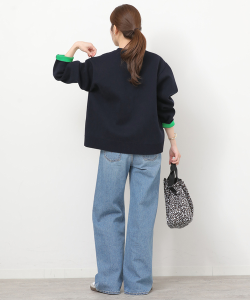 JOURNAL STANDARD relume（ジャーナルスタンダード　レリューム）の「ダブルニットコントラストカーディガン（カーディガン/ボレロ・レディース・グレー/ネイビー・FREE）」の20枚目の写真