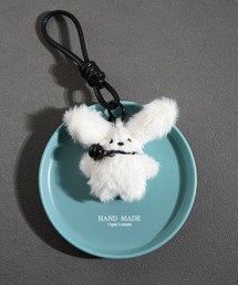Vini（ヴィニ）の「もふもふ ホワイト アニマル ぬいぐるみ キーホルダー（キーホルダー）」