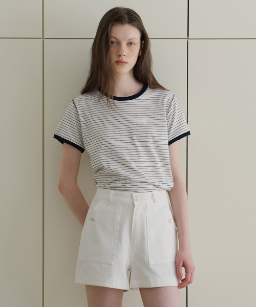 BUT'TON(ボッタン)の「Pocket Button Shorts (Ivory)(その他パンツ・レディース・アイボリー・SMALL/MEDIUM)」の3枚目の写真