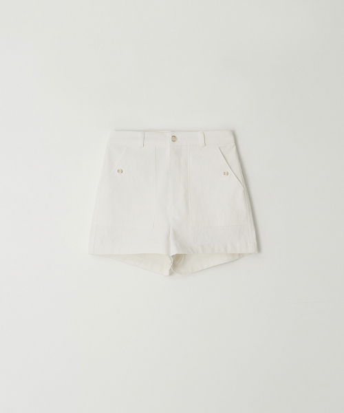 BUT'TON(ボッタン)の「Pocket Button Shorts (Ivory)(その他パンツ・レディース・アイボリー・SMALL/MEDIUM)」の4枚目の写真