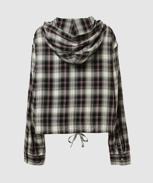 Acne Studios（アクネストゥディオズ）の「FN-WN-BLOU001157（シャツ/ブラウス・レディース・ブラック×グリーン・36/34）」の2枚目の写真