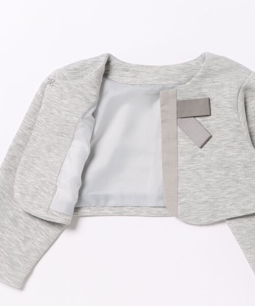 maarook（マルーク）の「ダンボールニットリボンボレロ（その他アウター・キッズ・ネイビー/グレー・110cm/120cm/130cm/100cm）」の4枚目の写真