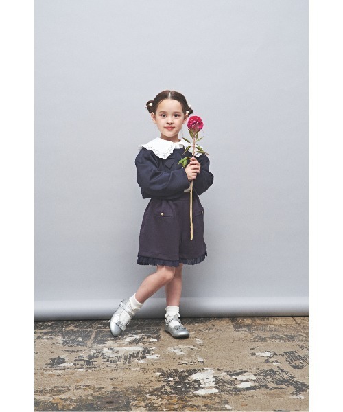 maarook（マルーク）の「ダンボールニットリボンボレロ（その他アウター・キッズ・ネイビー/グレー・110cm/120cm/130cm/100cm）」の7枚目の写真