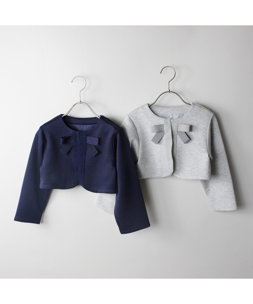 maarook（マルーク）の「ダンボールニットリボンボレロ（その他アウター・キッズ・ネイビー/グレー・110cm/120cm/130cm/100cm）」の9枚目の写真