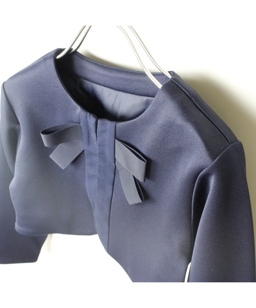 maarook（マルーク）の「ダンボールニットリボンボレロ（その他アウター・キッズ・ネイビー/グレー・110cm/120cm/130cm/100cm）」の11枚目の写真