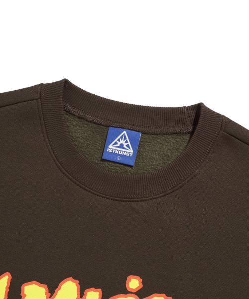 ISTKUNST(イストクンスト)の「SUNRISE MOMENT SWEATSHIRTS_BROWN(IK2DFMM455A)(スウェット・レディース・ブラウン・L/M)」の3枚目の写真