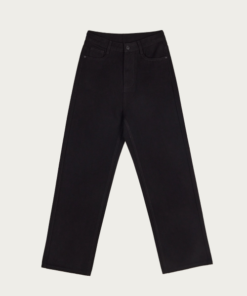 JINMANIA(ジンマニア)の「レディース ロングワイドデニムパンツ (ブラック)(デニムパンツ・レディース・その他・S/M/L/XL/XS)」の8枚目の写真
