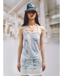 HALIE HALTERNECK TOP_BLUE